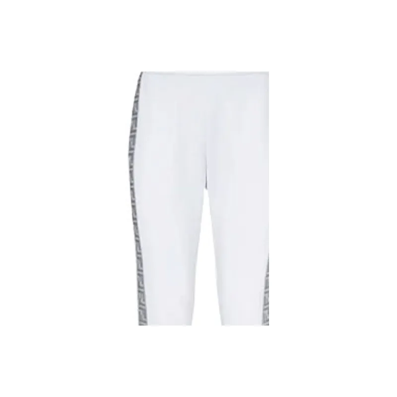FENDI Knitted Sweatpants Women's White-4