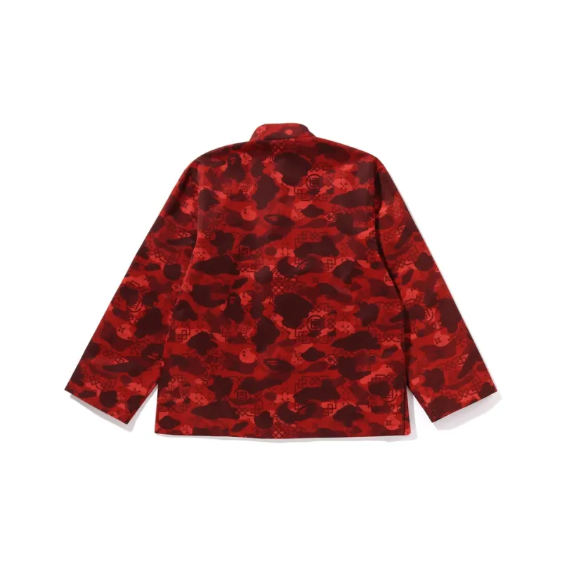 A BATHING APE X Clot Camo Ape Head Chinese Jacket-3