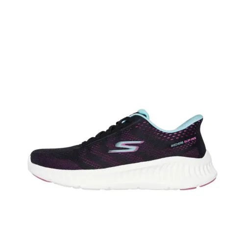 Skechers Slip Ins Anti Slip Wear Resistant Low Top Casual Shoes Women's Black Blue