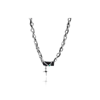 FOREVER MELODY Titanium Steel Necklaces Unisex