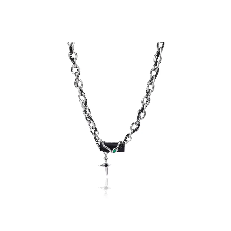 FOREVER MELODY Titanium Steel Necklaces Unisex-0