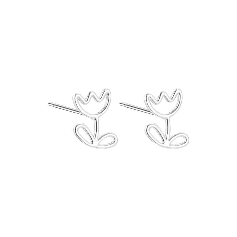 EAR PARTNER 925 Silver Needles Stud Earrings Women's-2