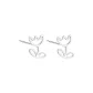 Floral Stud Earrings Eh-3240.ebC