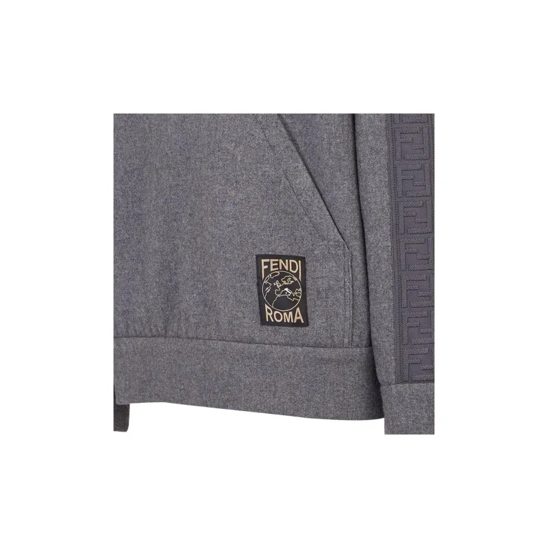FENDI Sweatshirts Men Gray-4