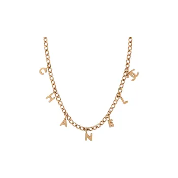 CHANEL 2002s Letter charm Neclace Set