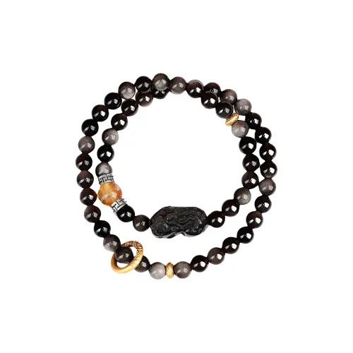 YUGONGYUAN Obsidian Bracelets Unisex