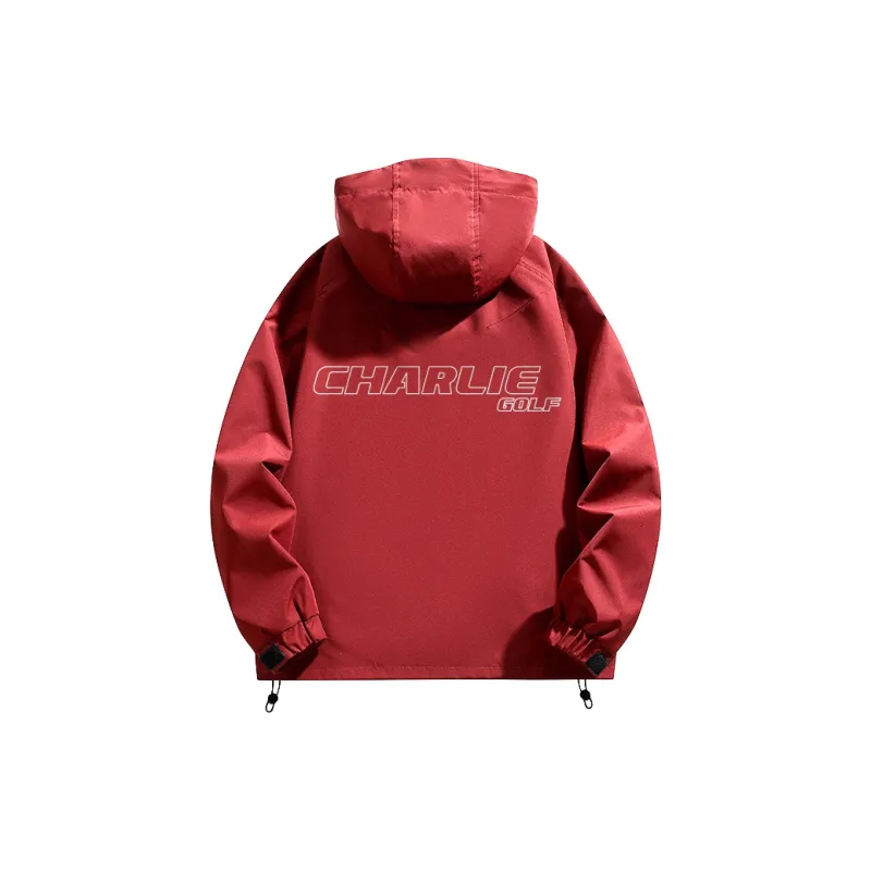 CHARLIE GOLF Waterproof, Windproof, Breathable, And Abrasion Resistant Windbreaker Jacket Unisex-7