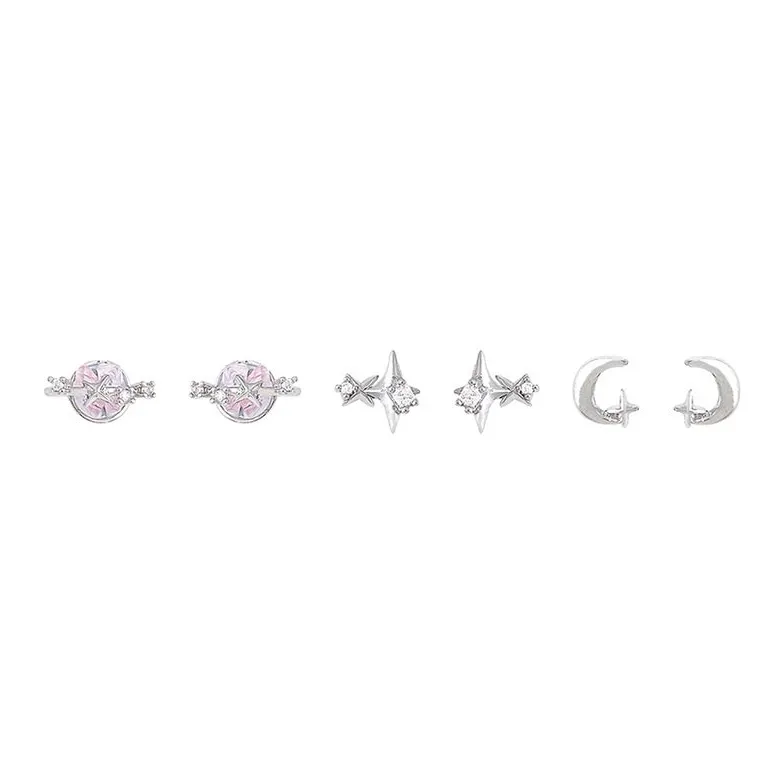 CARAT'S DIARY Alloy Stud Earrings Women's-0