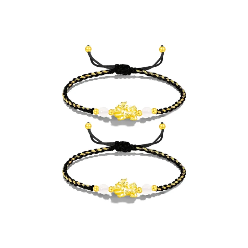 GUDS GAVE S999 Fine Silver Woven Rope Bracelets Women's-7