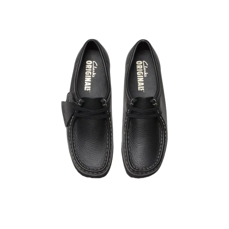 Clarks Wallabee Casual Single Shoes Women's Black-3
