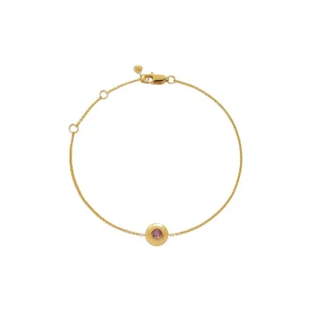 Monica Vinader 18kt Yellow Gold Vermeil October Birthstone Bracelet
