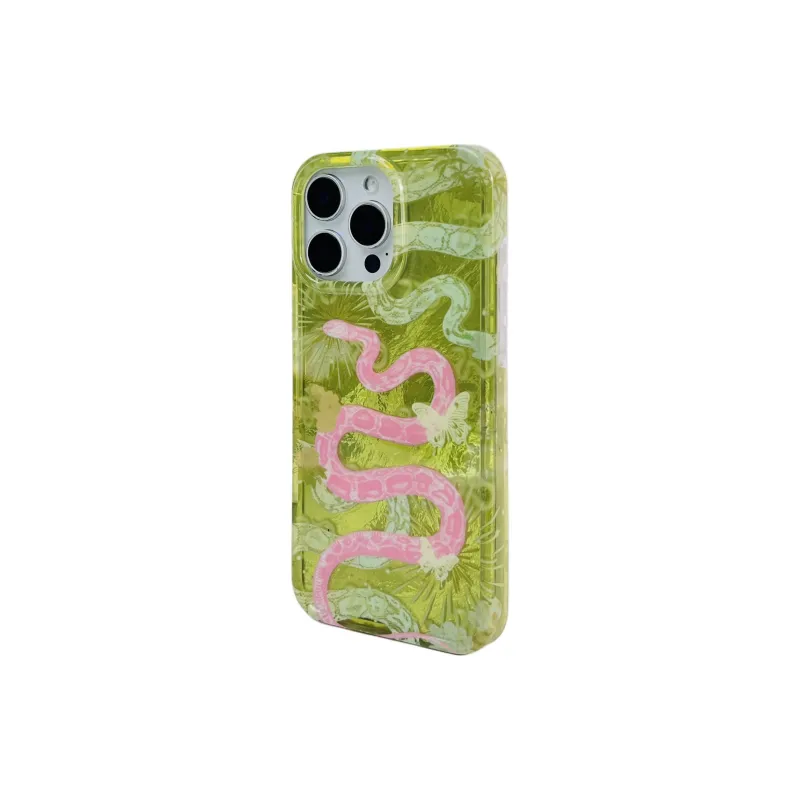 Wei Xin Acrylic Material Snake Year Charm Stand Phone Cases Compatible With IPhone 16/15 Pro Max/Apple 13/14 Pro/Max-30