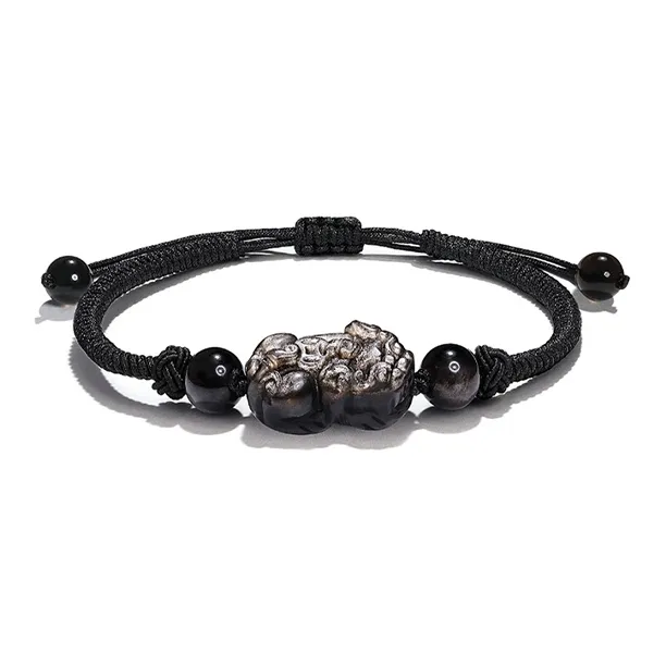CHINA GOLD Obsidian Bracelets Unisex-0