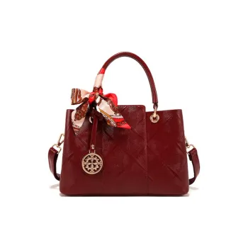 PAYOT Microfiber Synthetic Leather Handbag, One Shoulder Crossbody Bag Regular Women's Burgundy