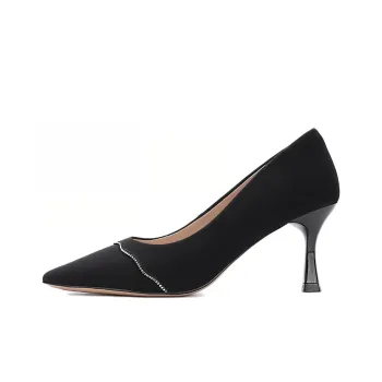 AOKANG Slim Heel High Heels Women's Black