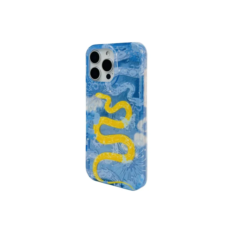 Wei Xin Acrylic Material Snake Year Charm Stand Phone Cases Compatible With IPhone 16/15 Pro Max/Apple 13/14 Pro/Max-22