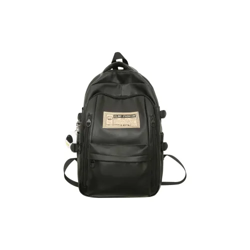 NOMK PU Laptop Bag Portable Backpack Regular Unisex Black/White/Green/Blue