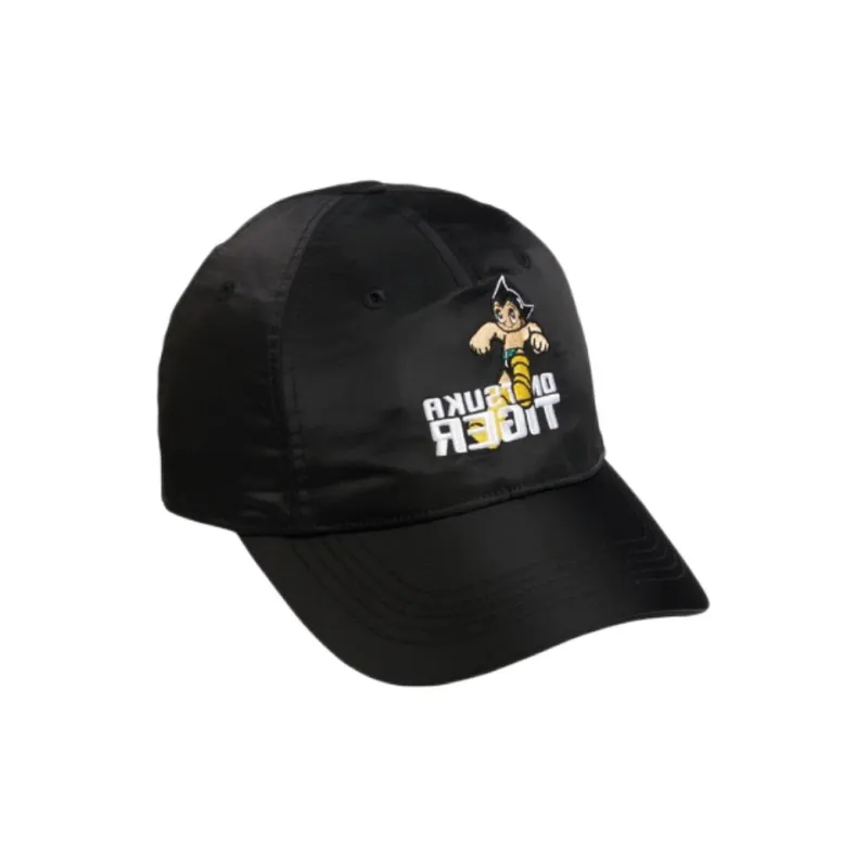 Onitsuka Tiger Polyamide Baseball Caps Unisex Black-1