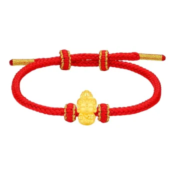 Lao Feng Xiang Gold Bracelet Women's