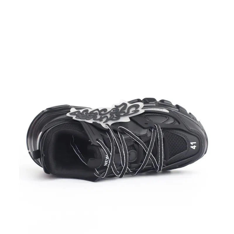 PAIN OR PLEASURE Low Top Kids Lifestyle Shoes Black Teenagers-2