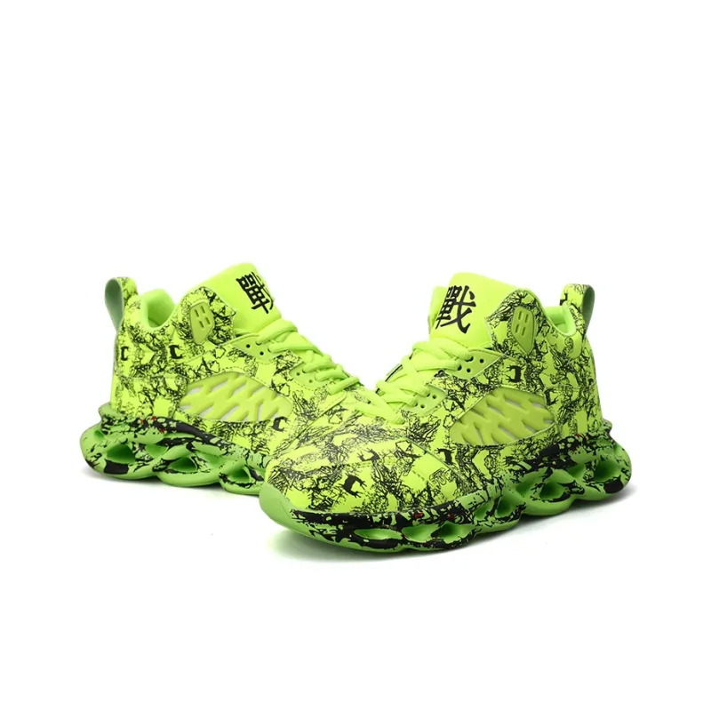 PNKE Anti-Slip And Wear-Resistant Lightweight Height Increasing Mid-Top Chunky Sneakers Men's-19