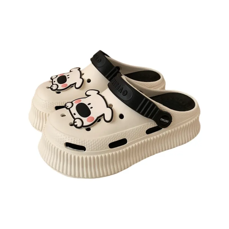 Thin Strips Sandal Slippers Women's, White-14
