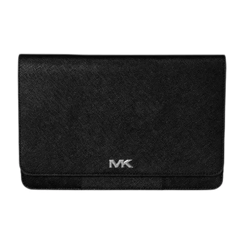 MICHAEL KORS RIVINGTON Leather Wallet Large Size Unisex Black