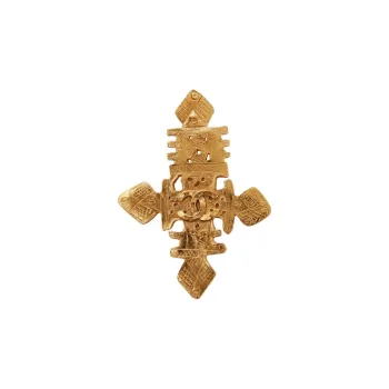 CHANEL 2004 Cc Cross Brooch