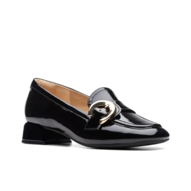 Clarks Daiss 30 Chunky Heel High Heels 3cm Women's Black-1