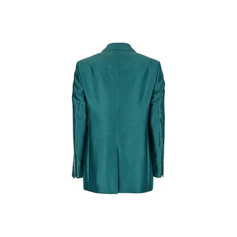 MaxMara Metallic Button Up Jacket-1