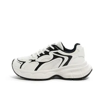Babaya Anti Slip And Wear Resistant Lightweight Low Top Chunky Sneakers Women's Black