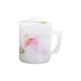 [White]Good Luck Lotus Continuous-Glass Water Cup