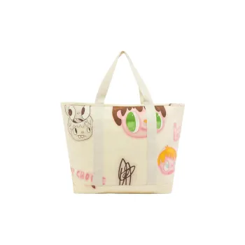 Vans Canvas Handbag Regular Unisex Beige Yellow