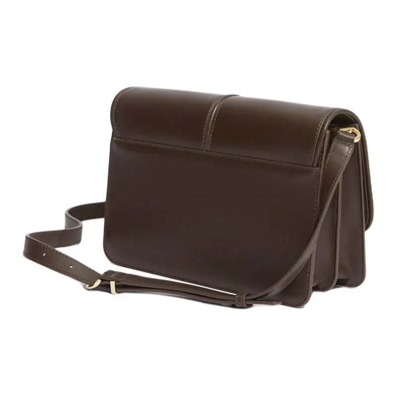 Other Stories Leather Shoulder Bag Women's Mahogany-2