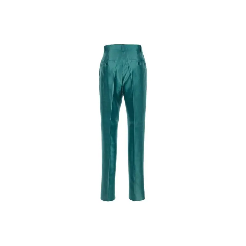 MaxMara Adige Pleat Detailed Satin Trousers-1