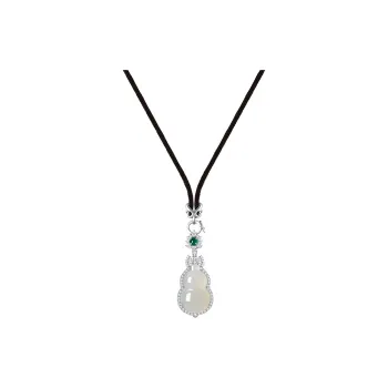 Heart Grass Chalcedony Jade Necklaces Women's