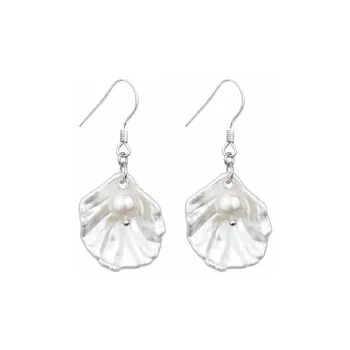 CARAT'S DIARY S925 Sterling Silver Stud, Resin, Faux Pearl Earrings Women's