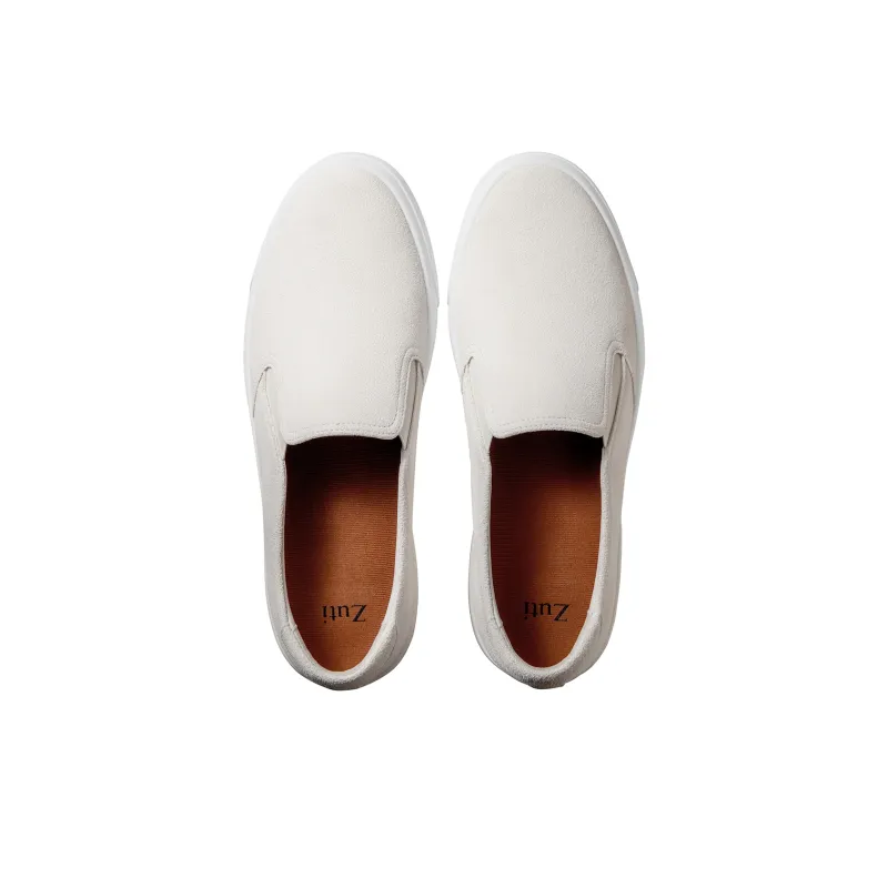 Zuti Low Top Skateboard Shoes Men's White-2
