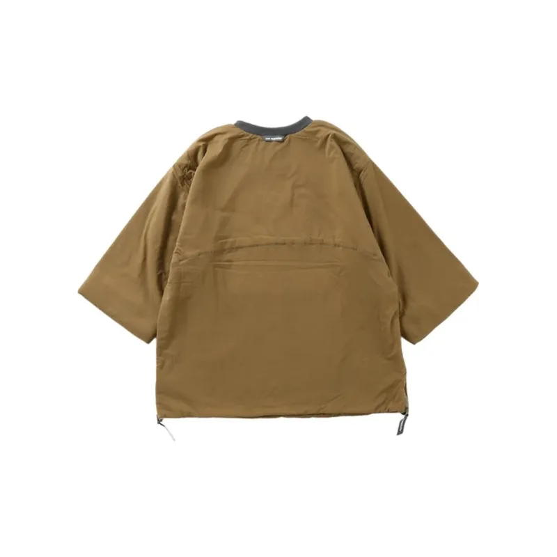 And Wander Puffer Jacket Unisex Beige-1