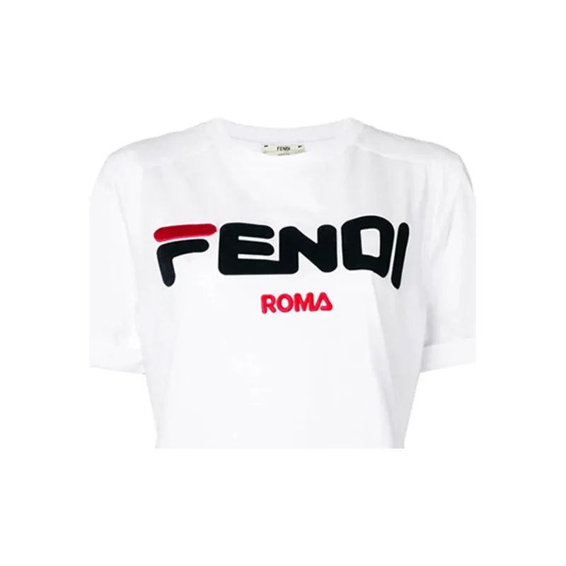 FENDI T Shirts Women's White-4