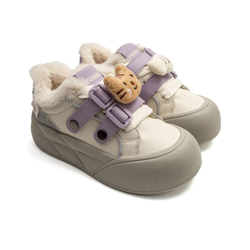 STAE Warm Lightweight Support Height Increasing Low-Top Casual Shoes Women's-38