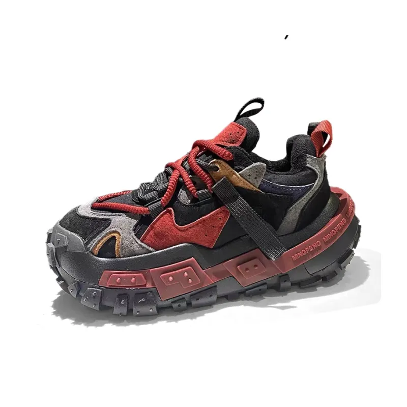 TEXWOOD Cushioning Anti-Slip And Wear-Resistant Height Increasing Low-Top Chunky Sneakers Men's-2