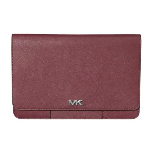 MICHAEL KORS RIVINGTON Cow Leather Wallet Large Size Men's Red