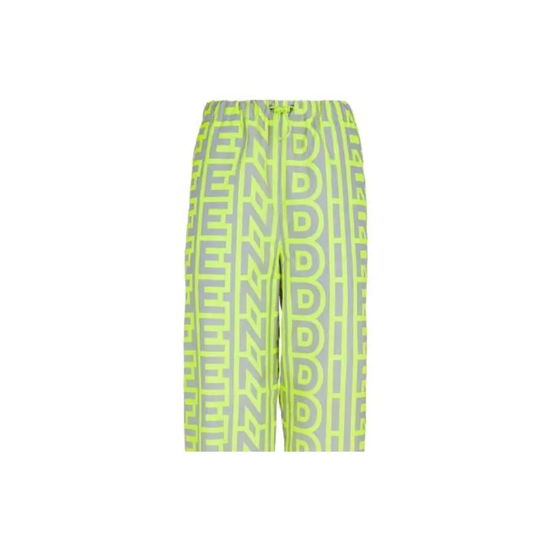 FENDI Casual Pants Women's Neon Green-2