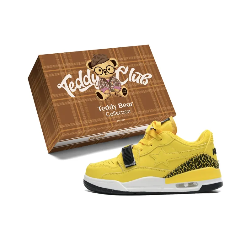 Teddy Bear Collection Slip Resistant, Abrasion Resistant, And Balanced Low Top Skateboard Shoes Unisex-5