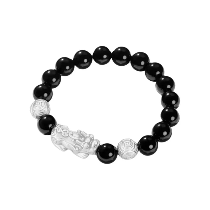 CHINA GOLD Obsidian Jade Bracelets Unisex-0