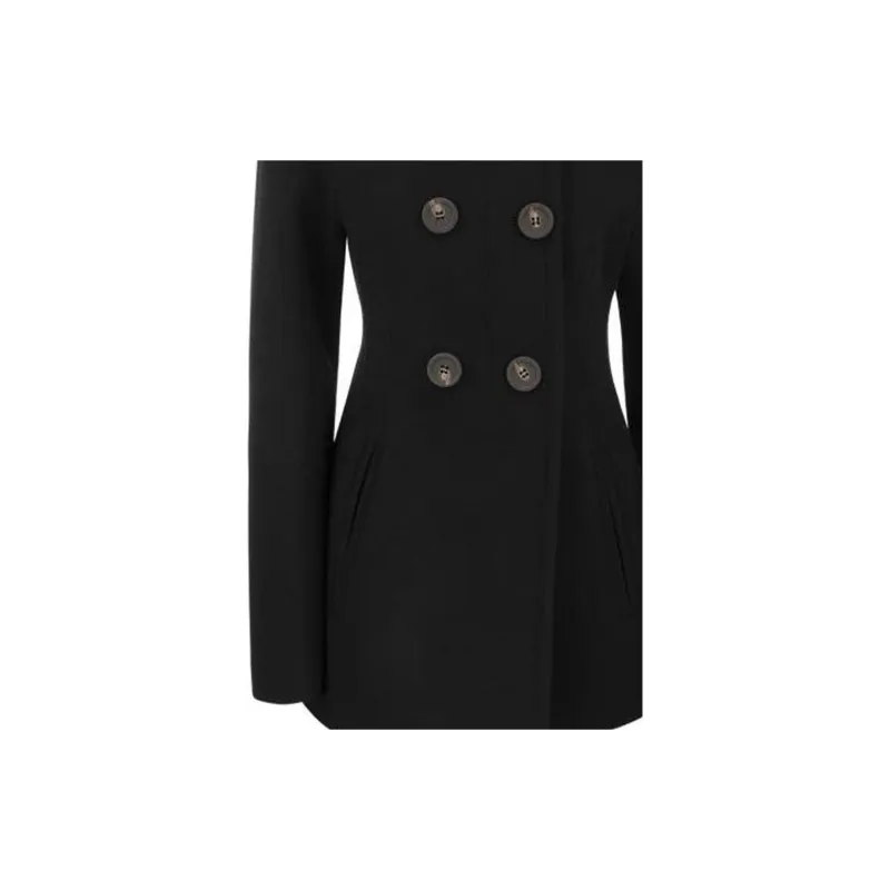 SportMax Coats Women's Black-5