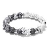 Sterling Silver Fortune Blessing Snake-White