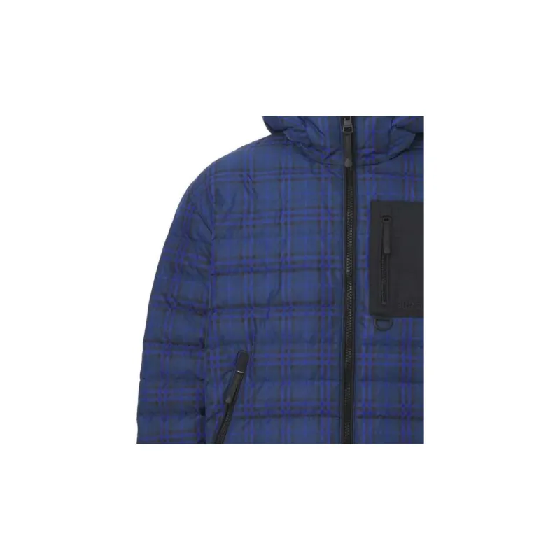 Burberry Check Print Padded Down Jacket-4