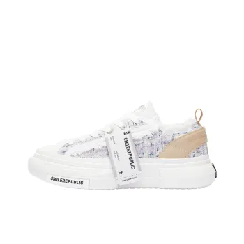 SMILEREPUBLIC Anti Slip Wear Resistant Low Top Canvas Shoes Unisex Light Purple
